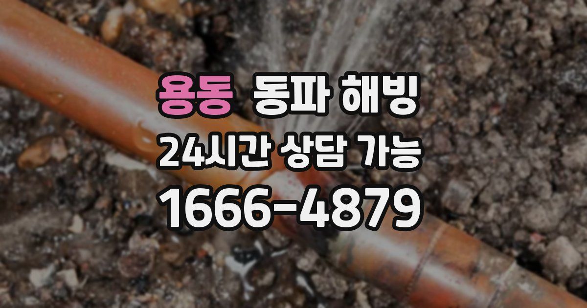 용동 동파 해빙