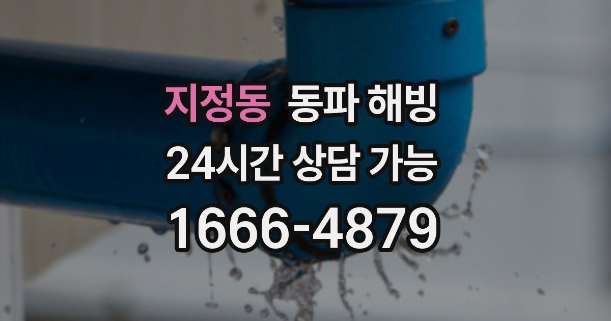 지정동 동파 해빙