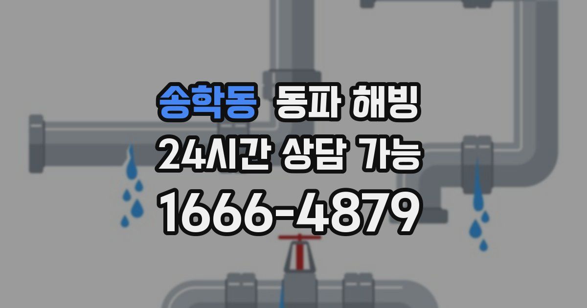 송학동 동파 해빙