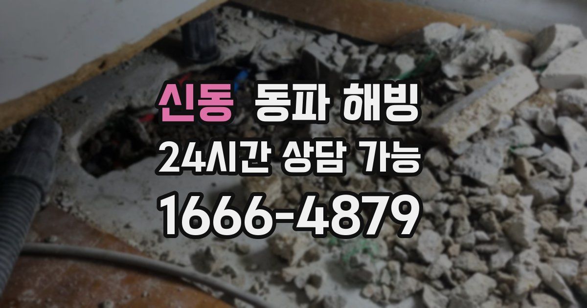 신동 동파 해빙