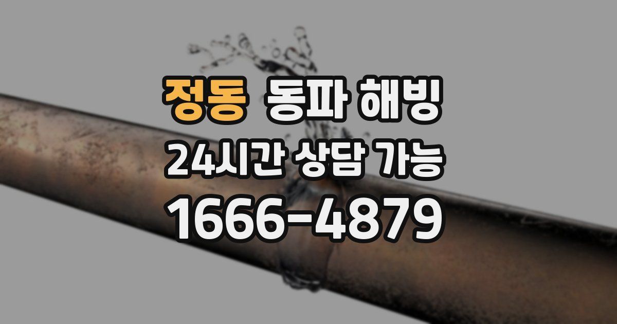 정동 동파 해빙