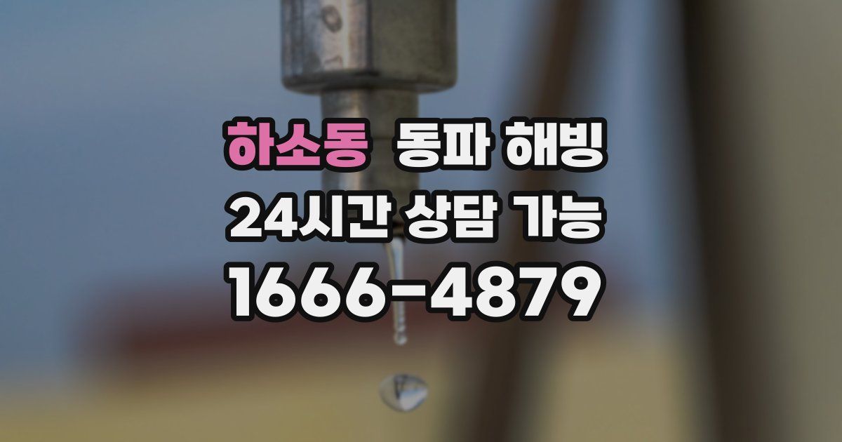 하소동 동파 해빙