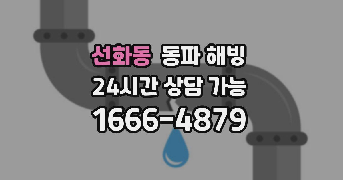 선화동 동파 해빙