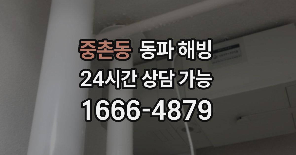 중촌동 동파 해빙