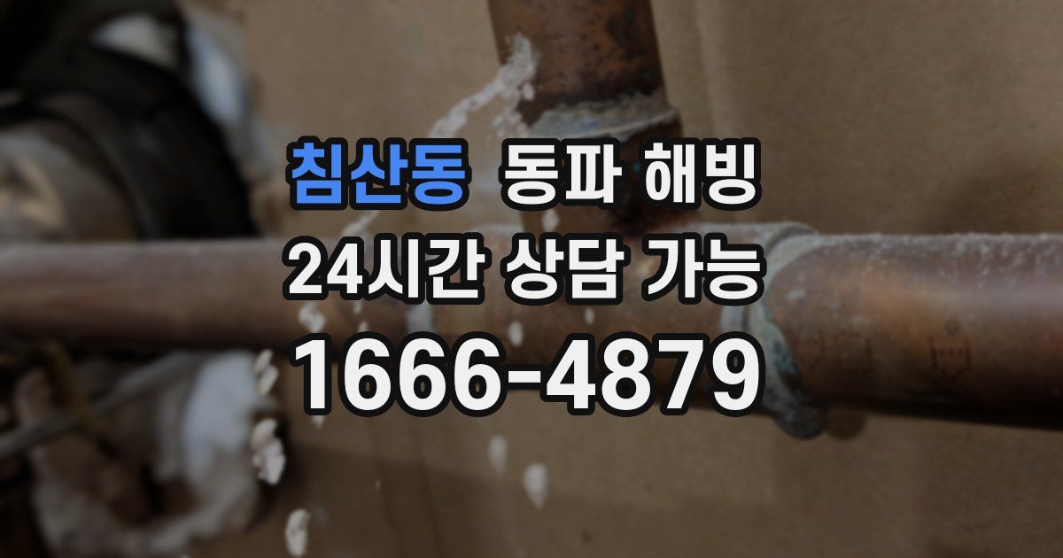 침산동 동파 해빙