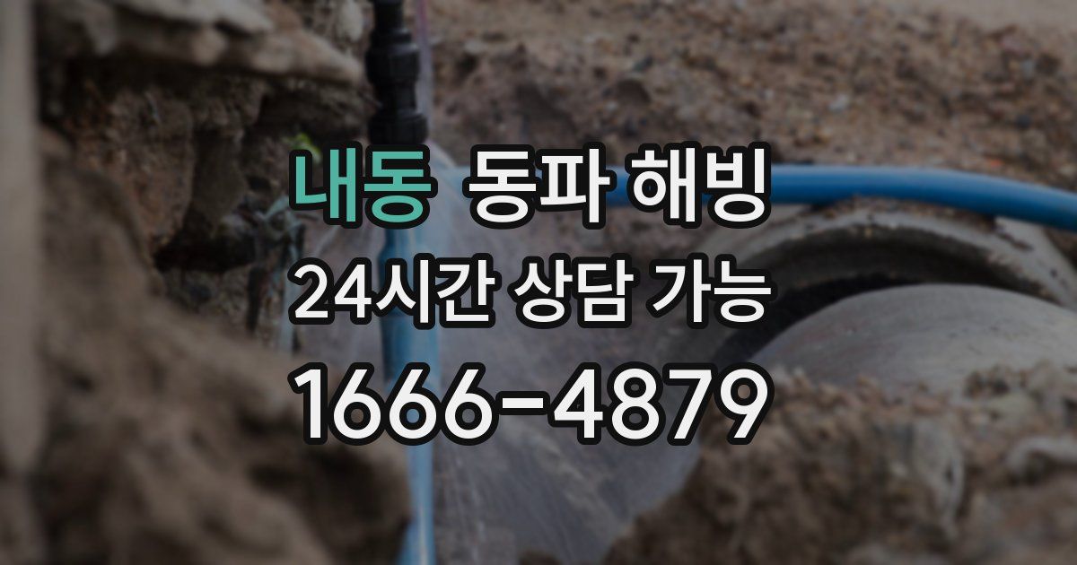 내동 동파 해빙