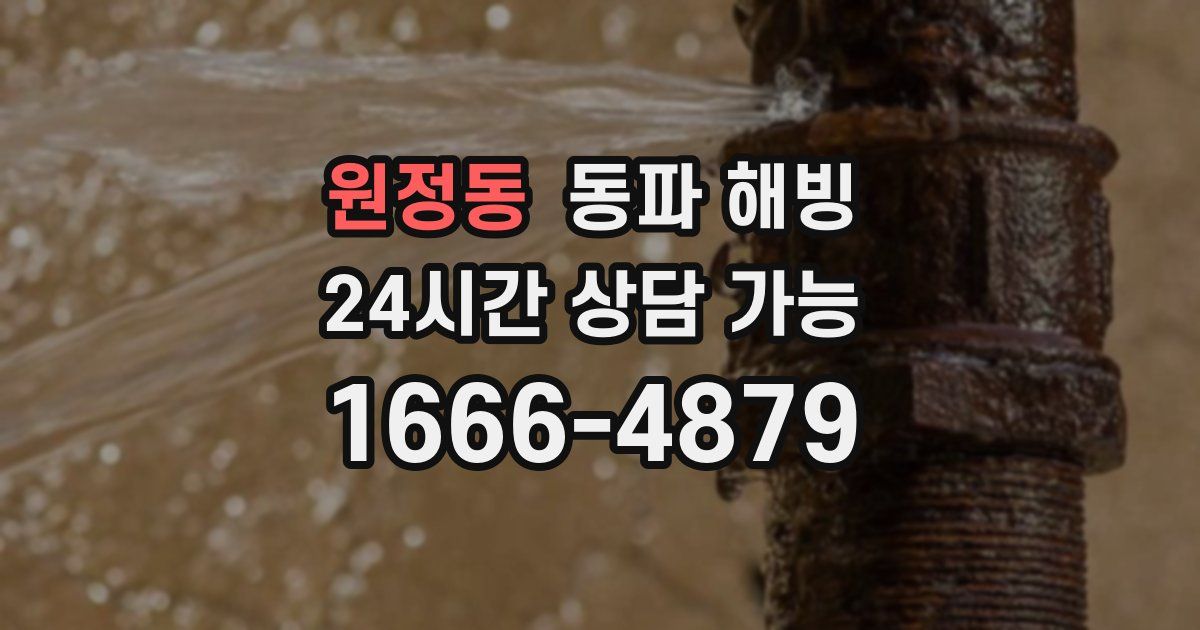 원정동 동파 해빙