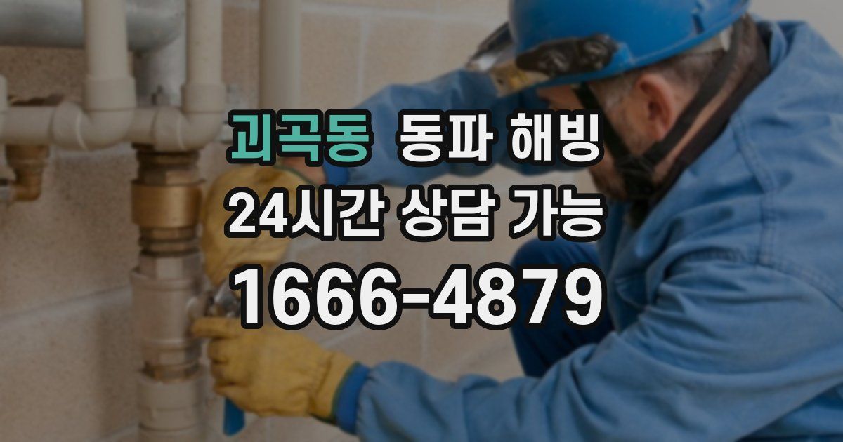 괴곡동 동파 해빙