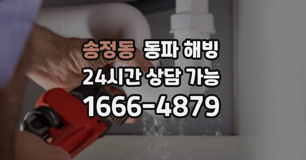 송정동 동파 해빙