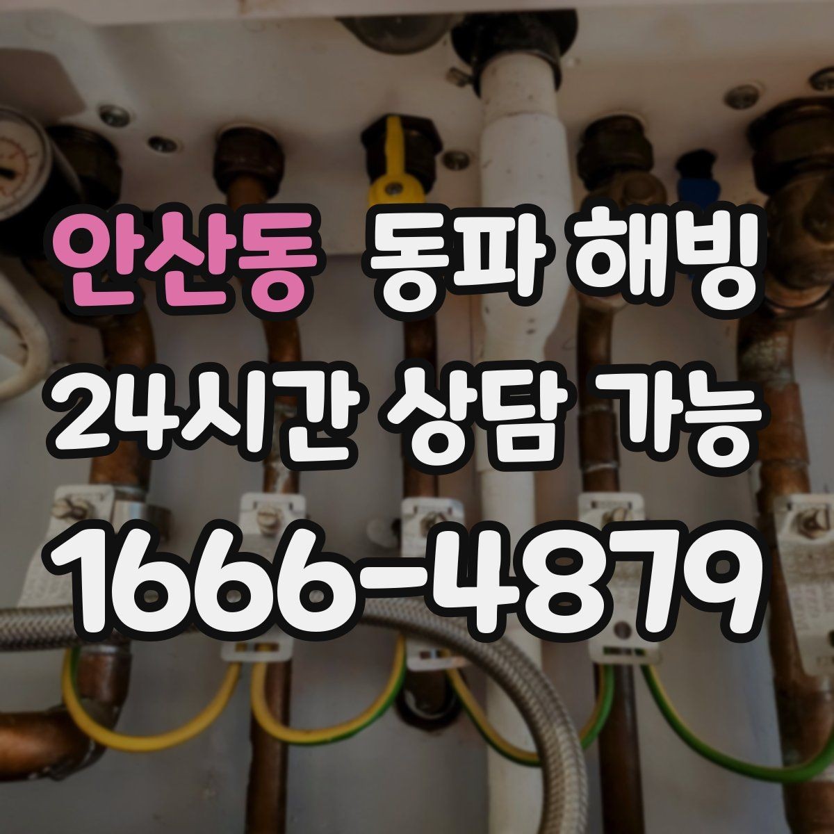 안산동 동파 해빙 계량기만 얼었을 때와 배관이 얼었을 때
