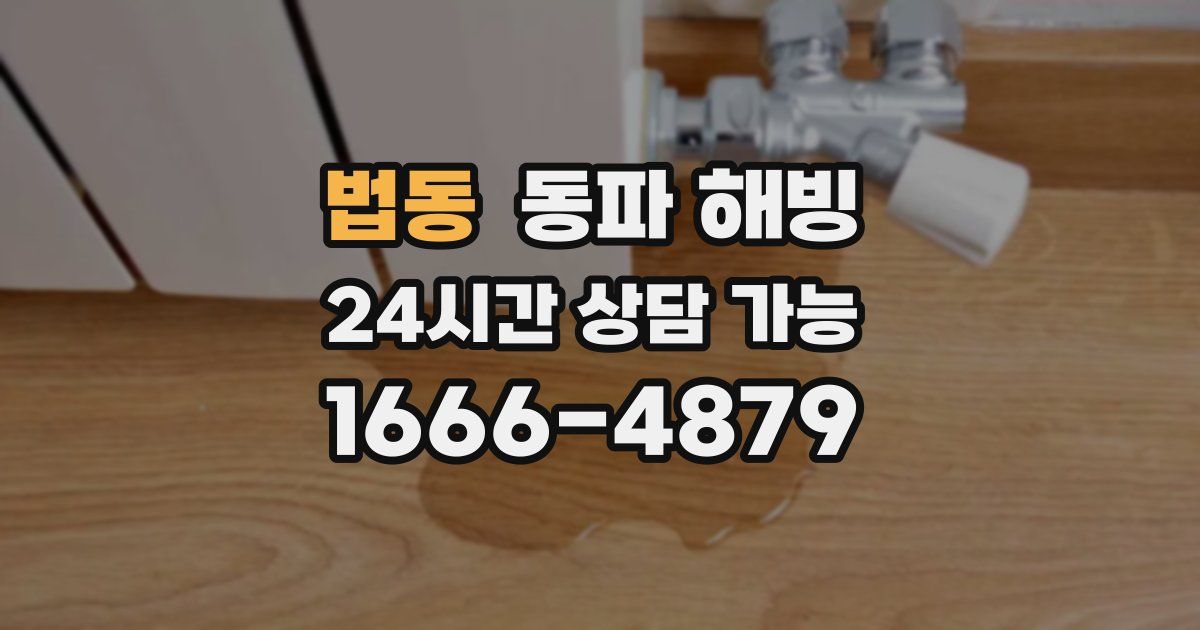 법동 동파 해빙