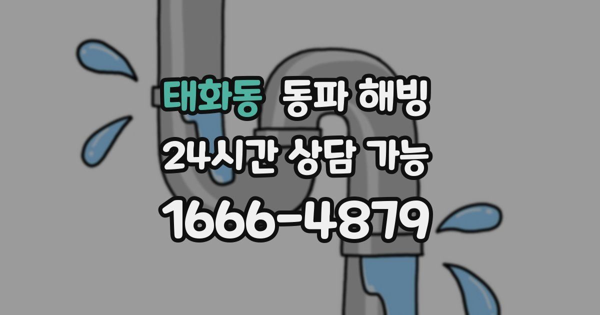 태화동 동파 해빙