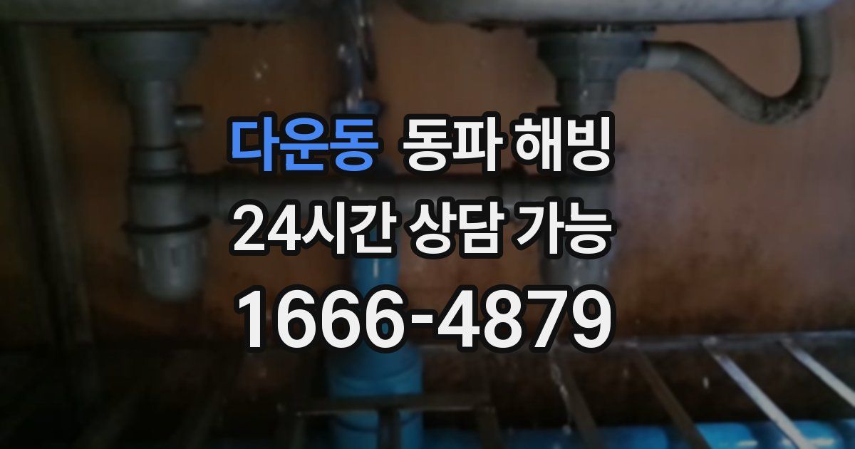 다운동 동파 해빙