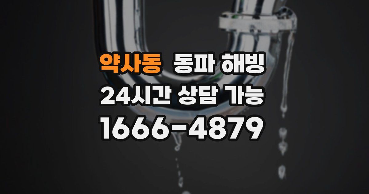 약사동 동파 해빙