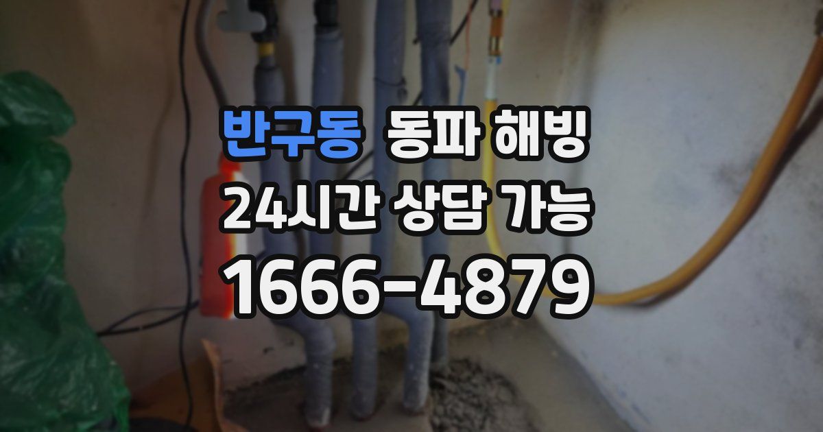 반구동 동파 해빙