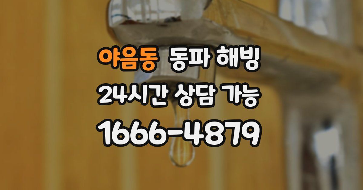 야음동 동파 해빙