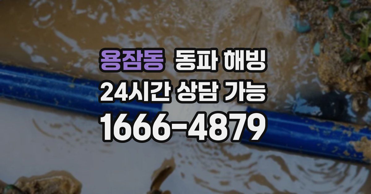 용잠동 동파 해빙