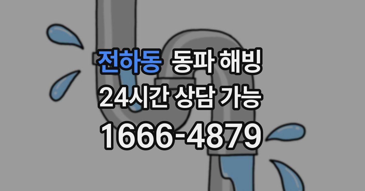 전하동 동파 해빙