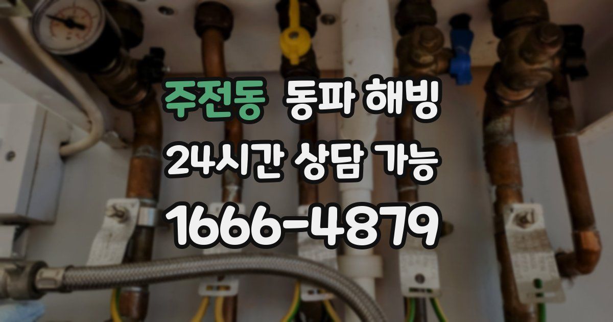 주전동 동파 해빙