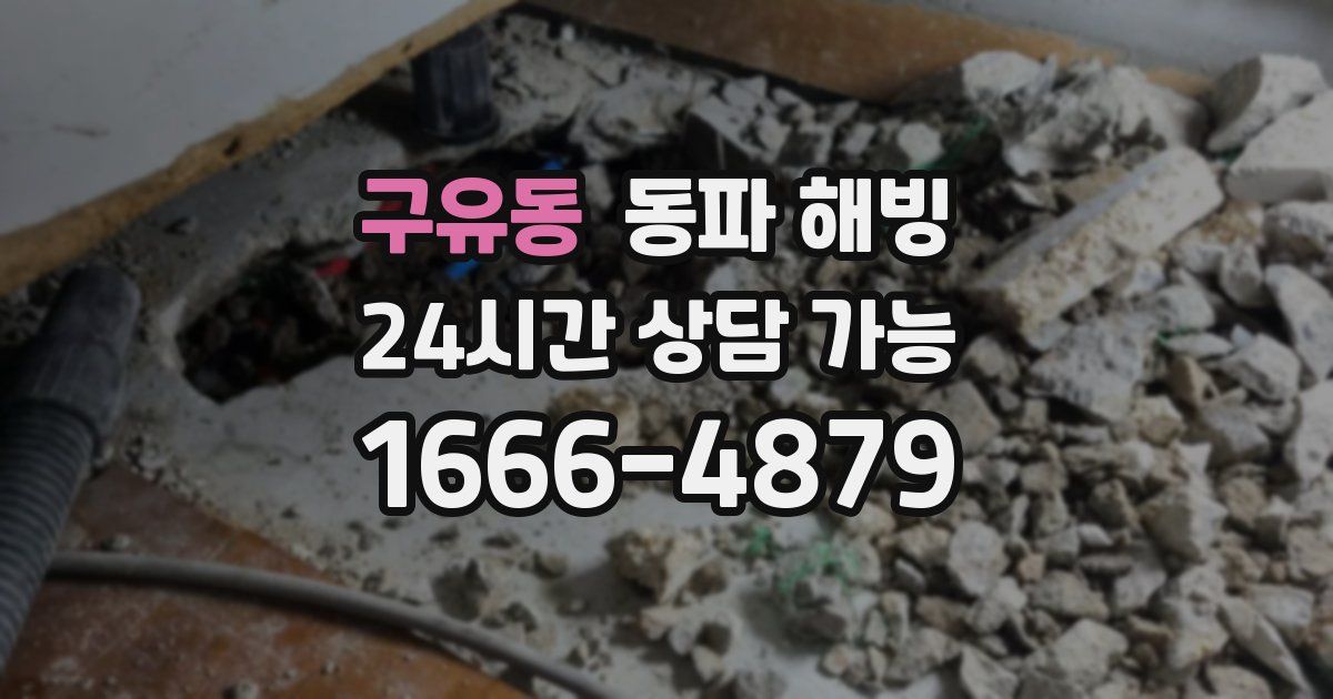 구유동 동파 해빙