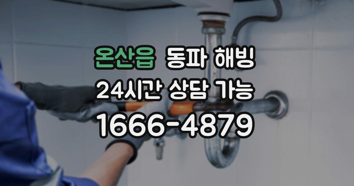 온산읍 동파 해빙