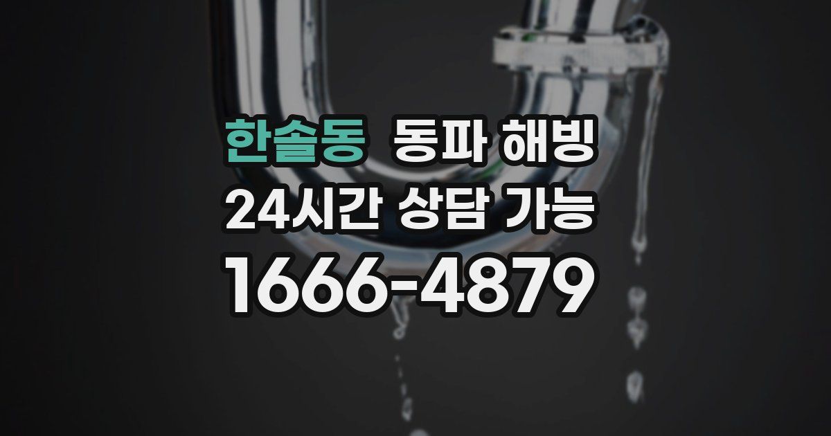 한솔동 동파 해빙