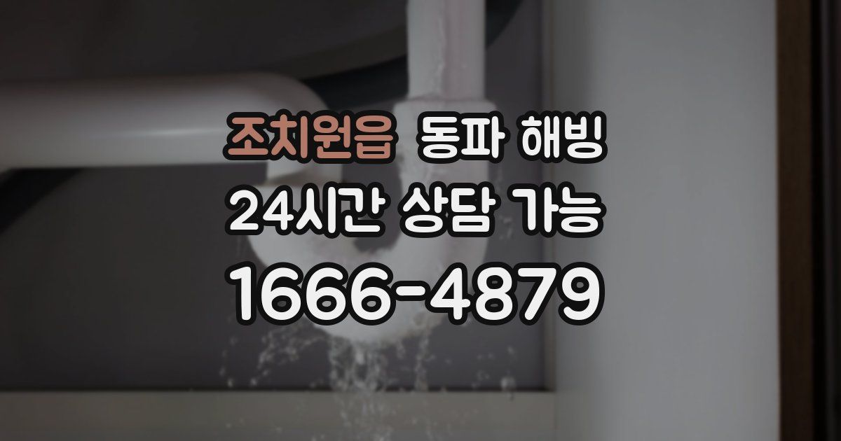 조치원읍 동파 해빙