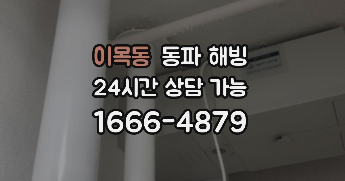 이목동 동파 해빙