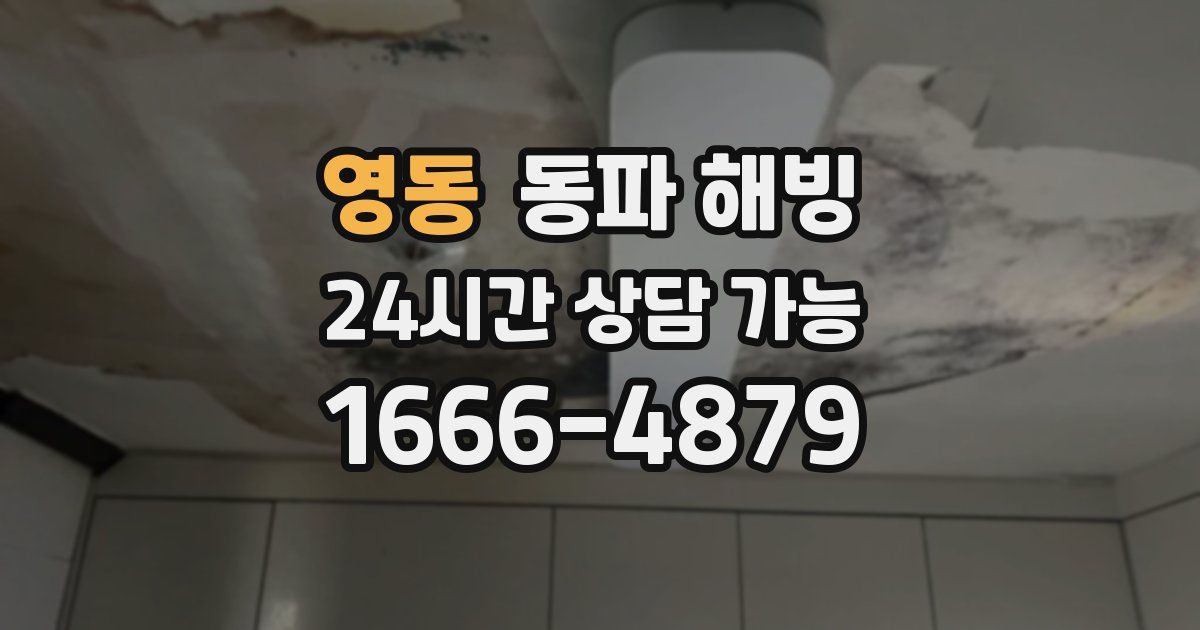 영동 동파 해빙