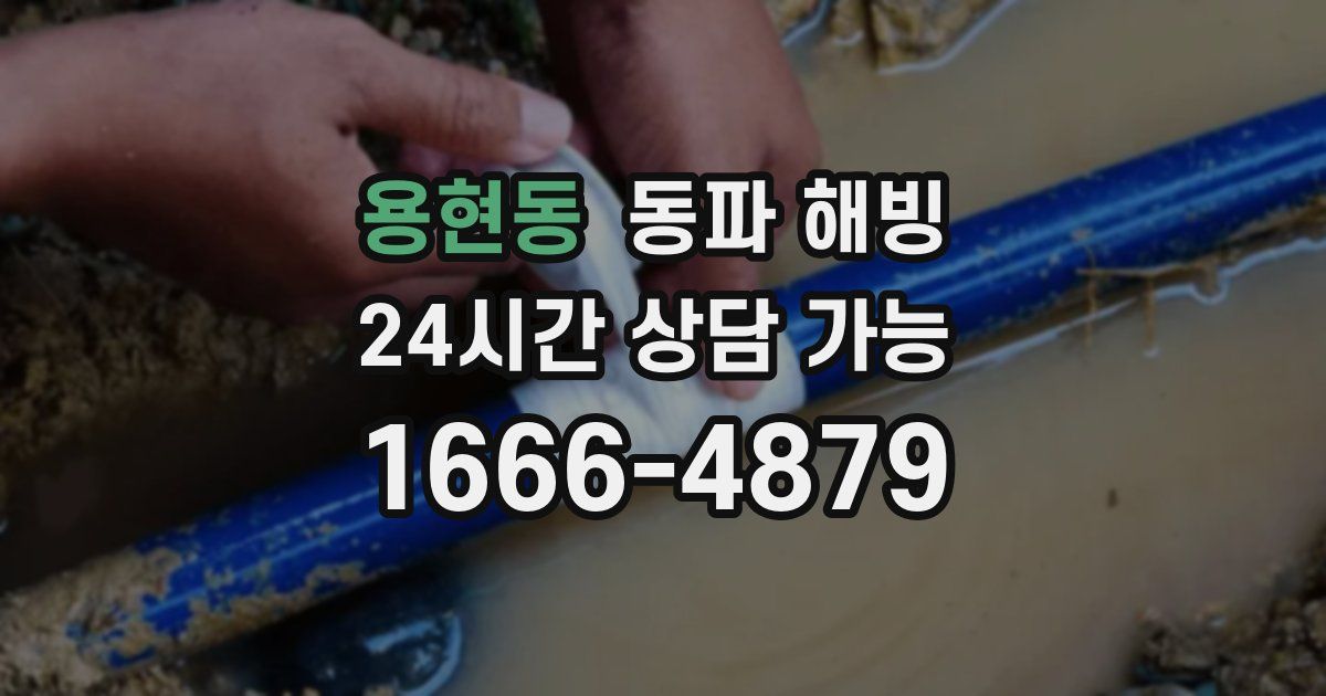 용현동 동파 해빙