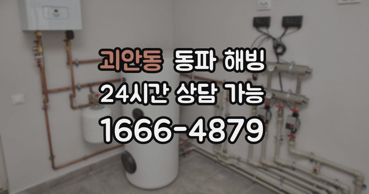 괴안동 동파 해빙