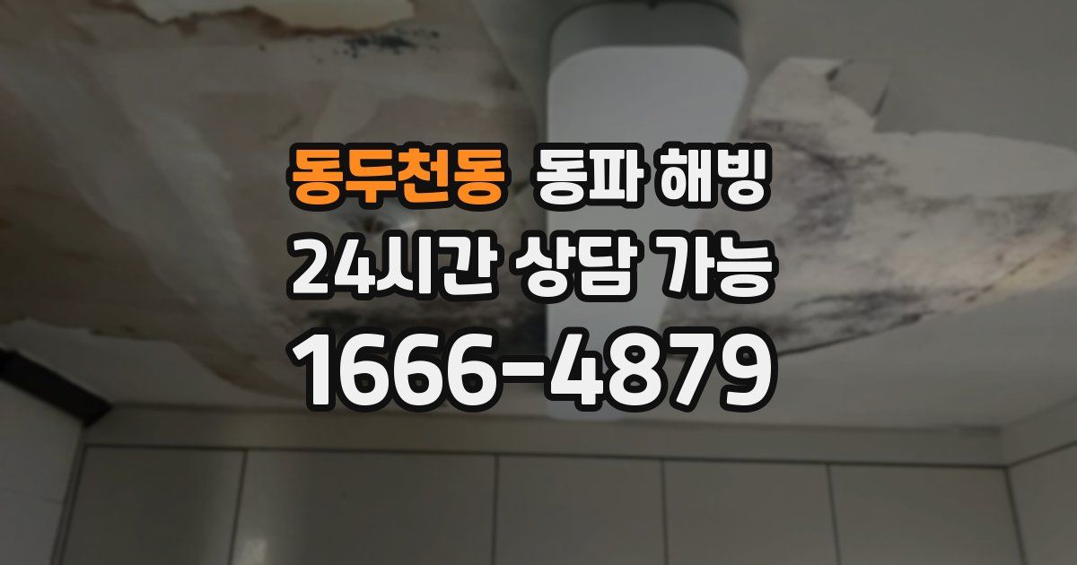 동두천동 동파 해빙