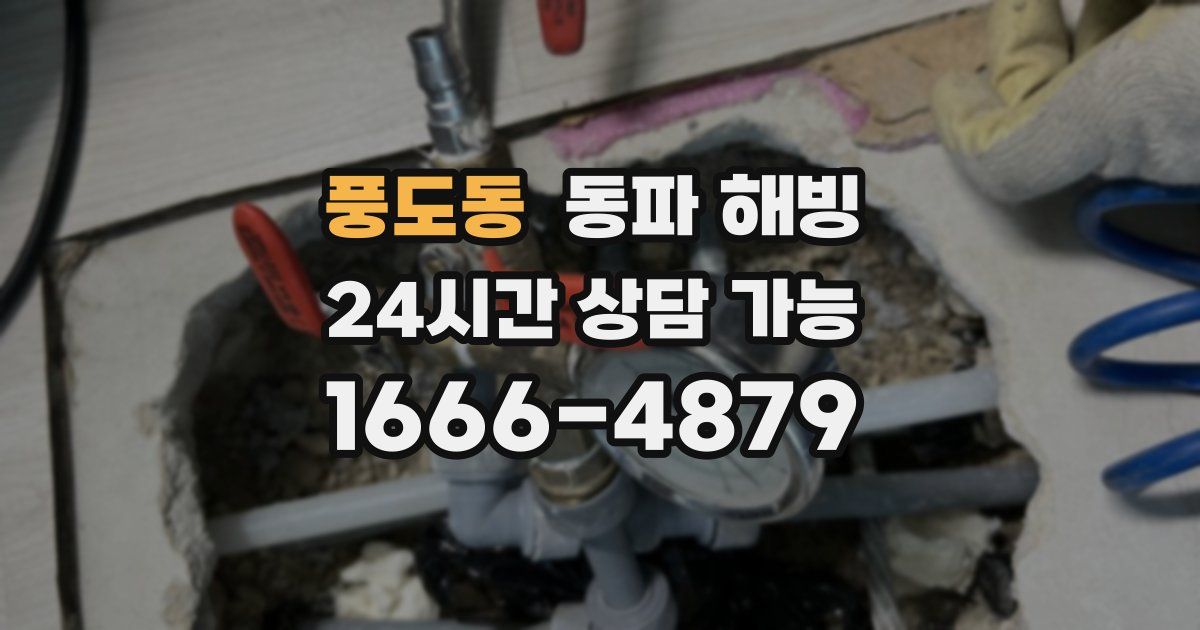 풍도동 동파 해빙