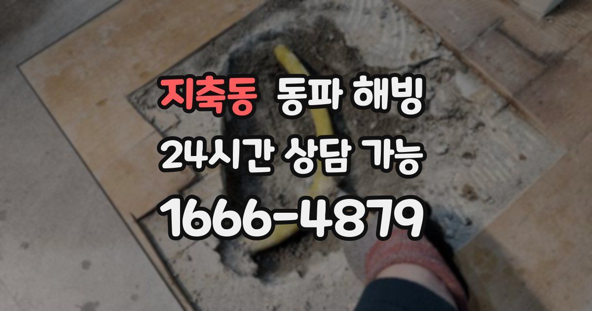 지축동 동파 해빙