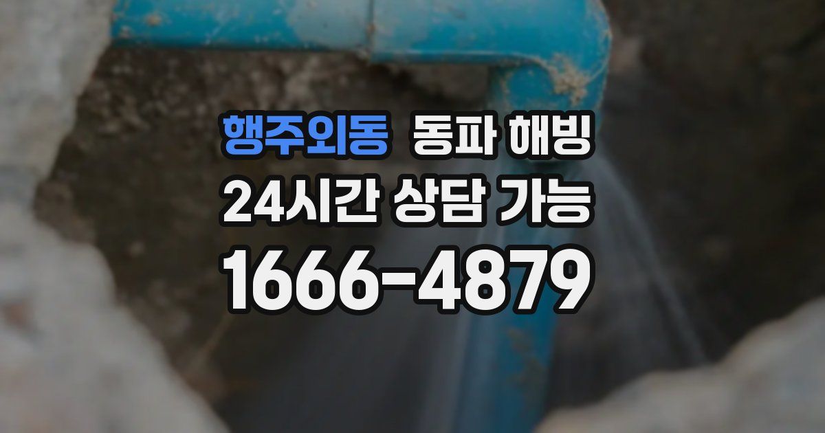 행주외동 동파 해빙