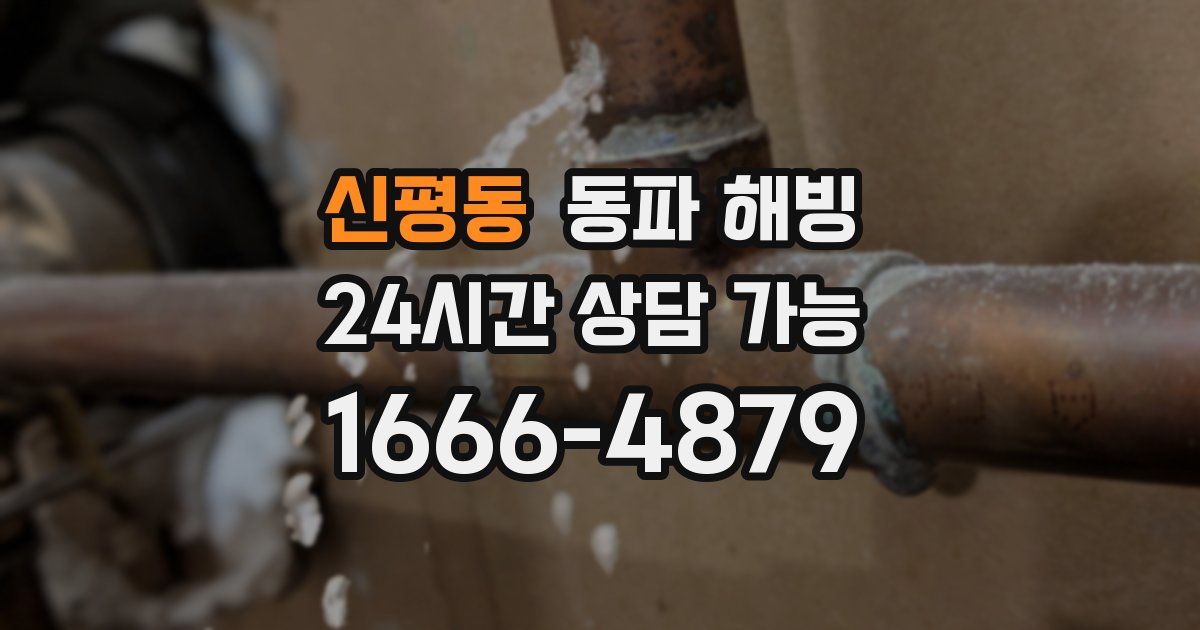 신평동 동파 해빙