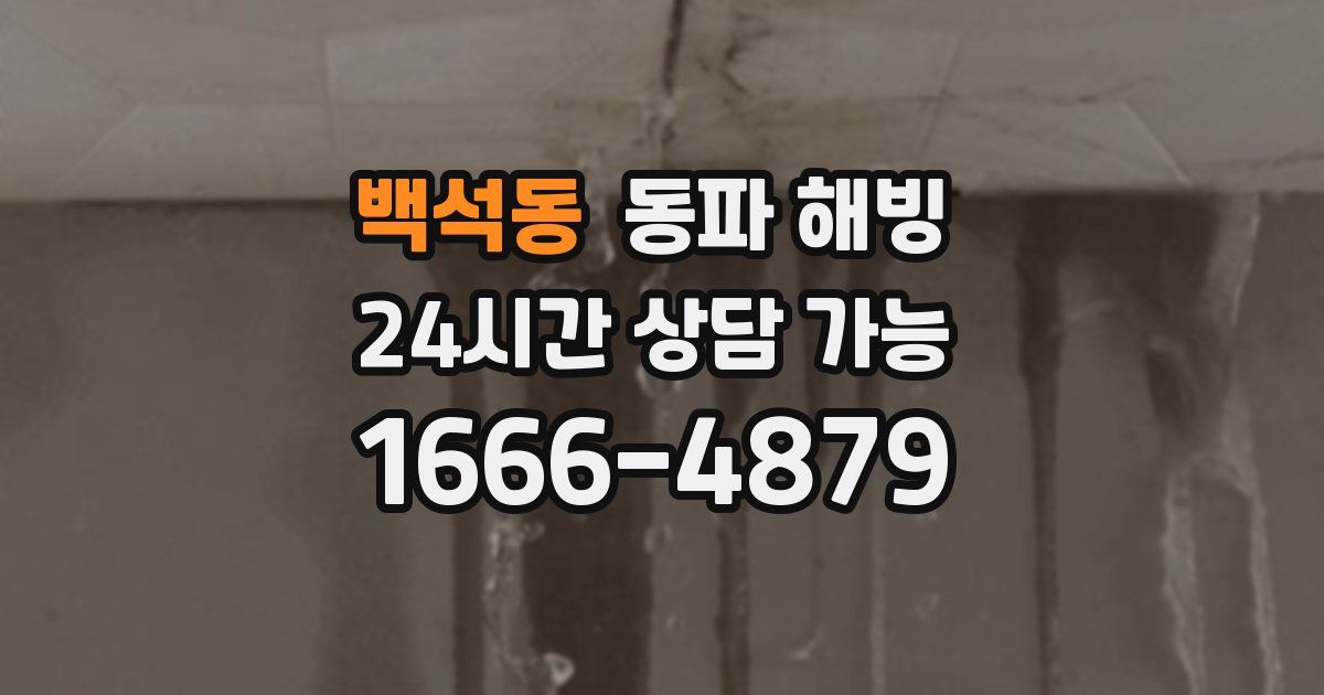 백석동 동파 해빙