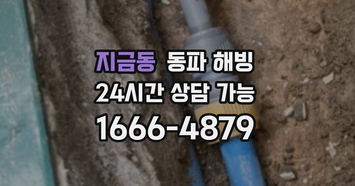 지금동 동파 해빙