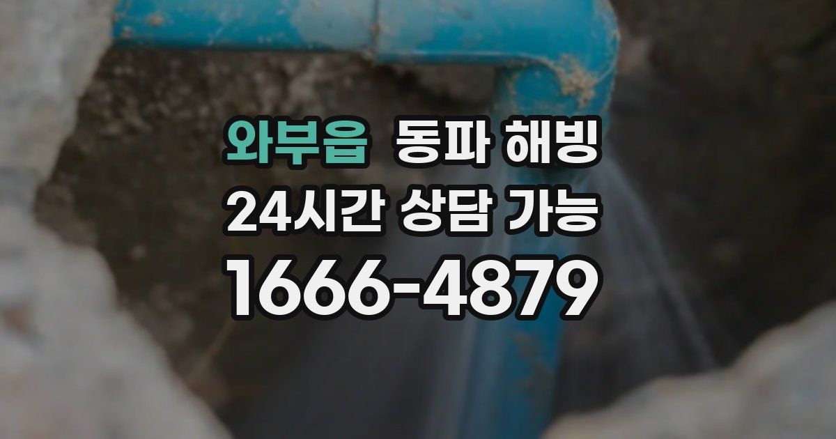 와부읍 동파 해빙