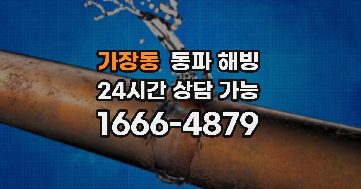 가장동 동파 해빙