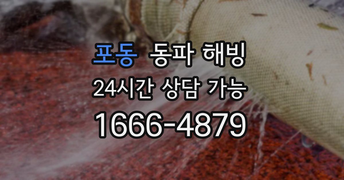 포동 동파 해빙