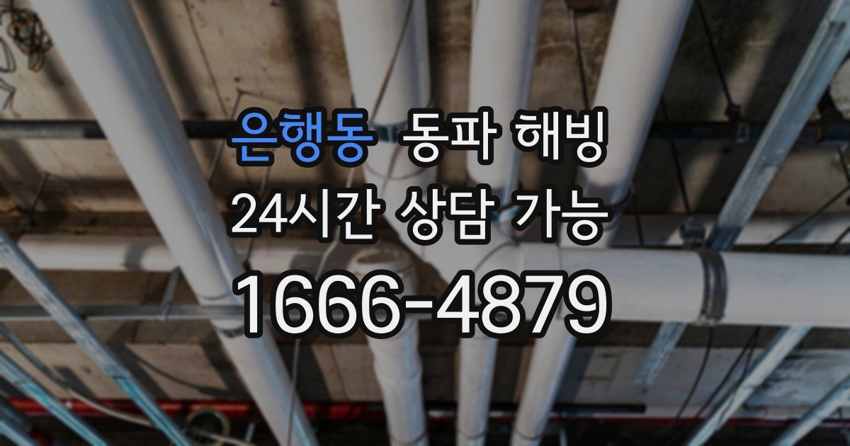 은행동 동파 해빙