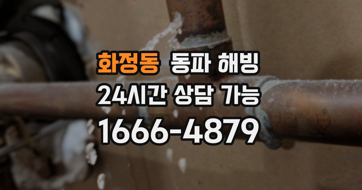 화정동 동파 해빙