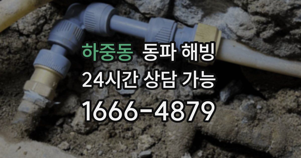 하중동 동파 해빙