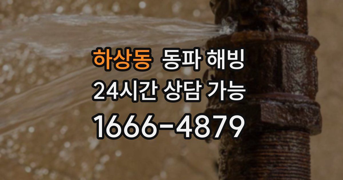 하상동 동파 해빙