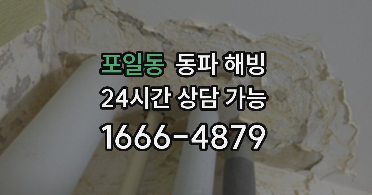 포일동 동파 해빙