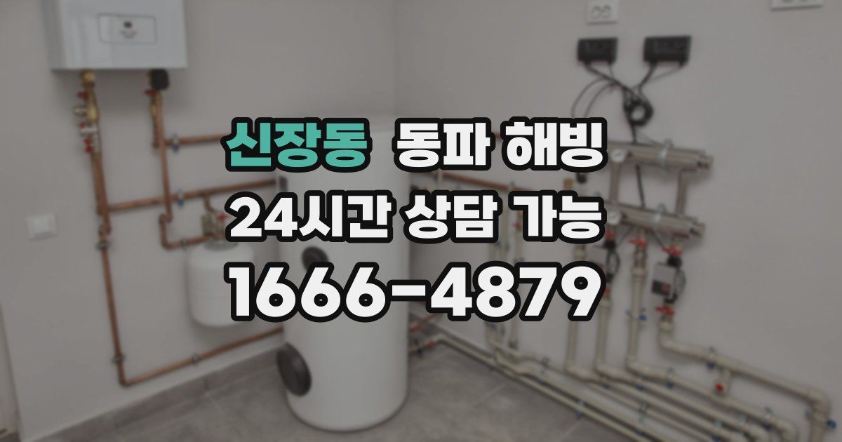 신장동 동파 해빙