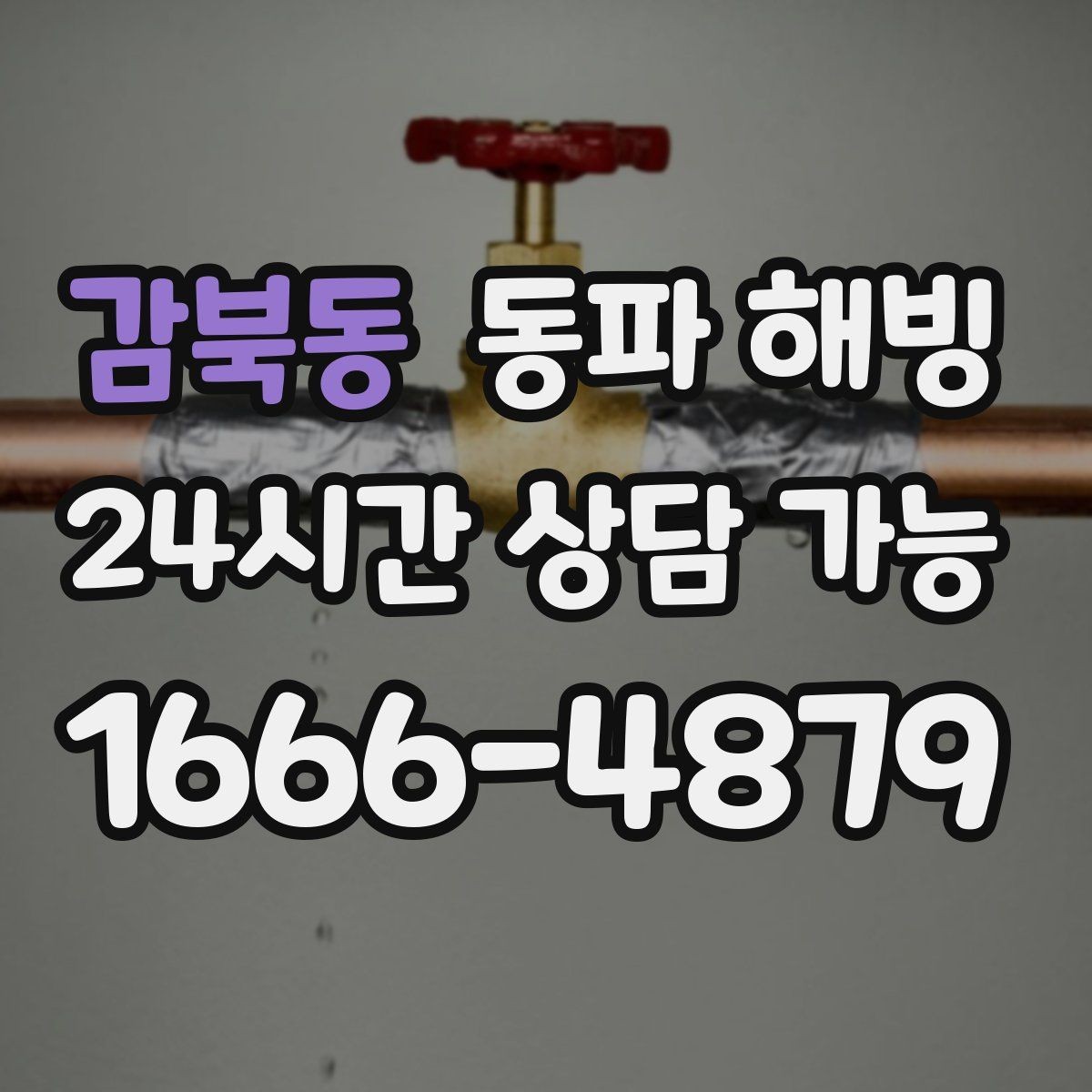 감북동 동파 해빙 물이 흐르다 끊길 때 라인별 점검