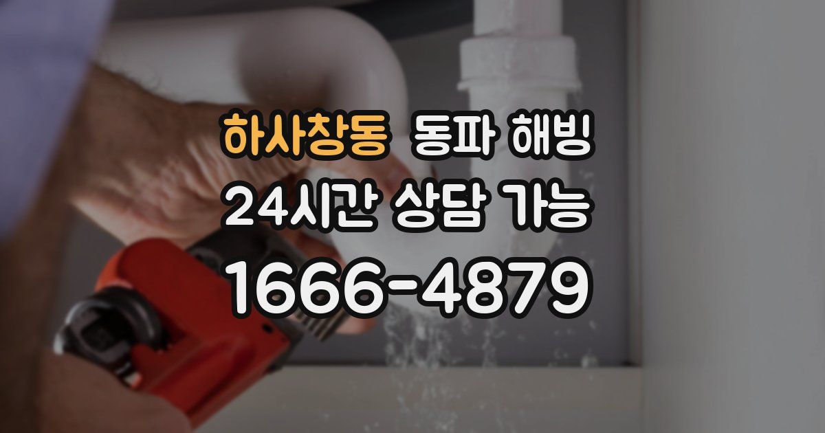 하사창동 동파 해빙