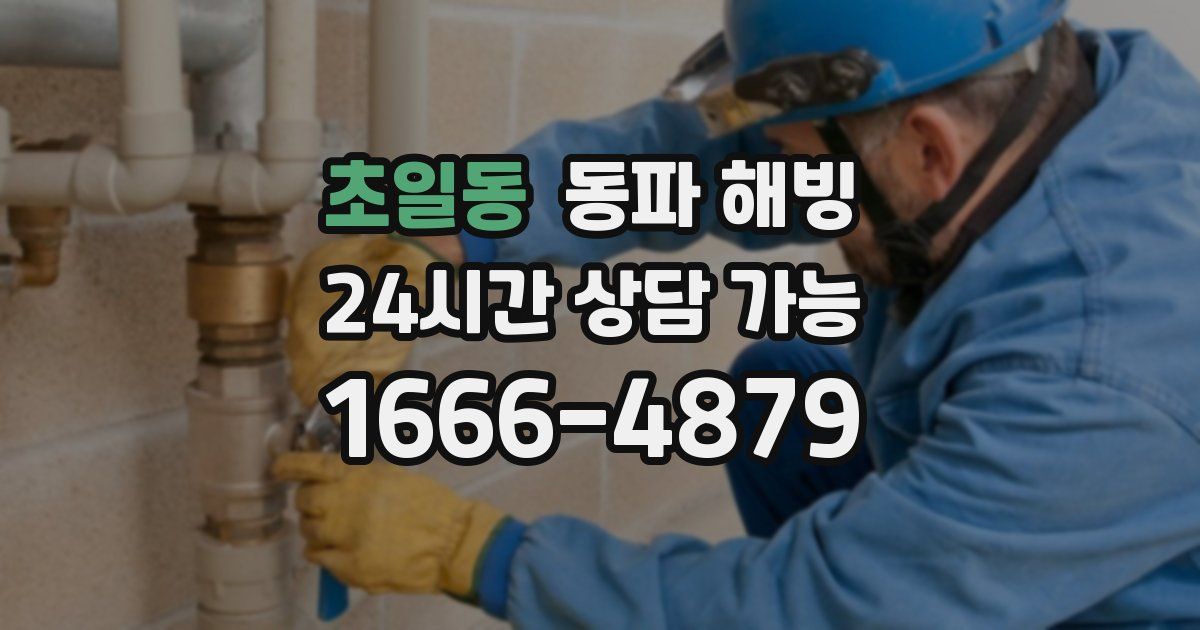 초일동 동파 해빙